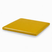 SOLARA Outdoor Matte Leather Cushion - Water-Resistant 3cm Padded Seat Pad for Bench/Chair/Sofa/Bar Stool - Yellow