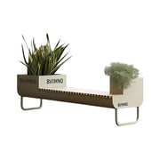 SOLARA 200/220/240cm Outdoor Planter Bench Set Streamlined Design with Durable Structure for Park Cafe Seating
