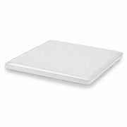 SOLARA Outdoor Matte Leather Cushion - Water-Resistant 3cm Padded Seat Pad for Bench/Chair/Sofa/Bar Stool - White