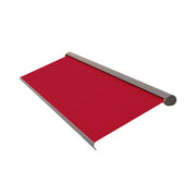 SOLARA Electric Retractable Awning Black Frame Remote Control Waterproof Aluminium 300/400/500cm Patio Balcony Outdoor Use - Red
