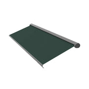 SOLARA Electric Retractable Awning Black Frame Remote Control Waterproof Aluminium 300/400/500cm Patio Balcony Outdoor Use - Dark Green
