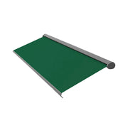 SOLARA Electric Retractable Awning Black Frame Remote Control Waterproof Aluminium 300/400/500cm Patio Balcony Outdoor Use - Green