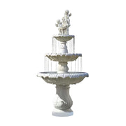 SOLARA Natural Sandstone Outdoor Fountain, Hand‑Polished Texture, Continuous Water Flow, Garden Centrepiece