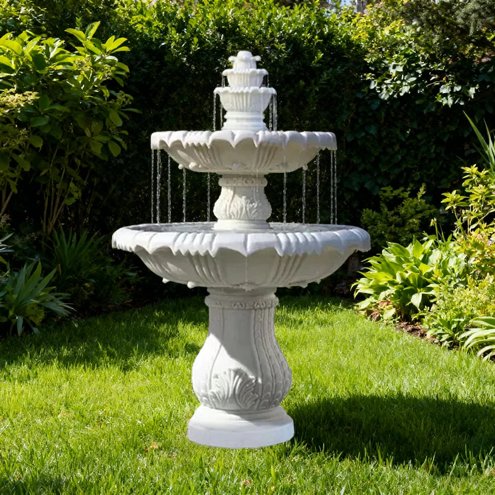 SOLARA Natural Sandstone Outdoor Fountain, Natural Sandstone Texture, Hand‑Polished Finish, Peaceful Water Feature