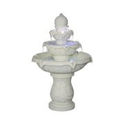 SOLARA Natural Sandstone Outdoor Fountain, Flowing Water, Hand‑Polished Stone, Garden Tranquility Feature