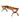 SOLARA Outdoor Bench with Solid Metal Frame - Durable Wooden 150cm Garden Seating, One-Piece Board Design, Reinforced Structure for Patio & Courtyard Use - Brown