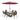 SOLARA Outdoor Table & Chair Set with Umbrella – Square Tempered Glass Table, Breathable Teslin Chairs, Sturdy Steel Frame - Walnut