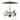 SOLARA Outdoor Table & Chair Set with Umbrella – Square Tempered Glass Table, Breathable Teslin Chairs, Sturdy Steel Frame - Khaki