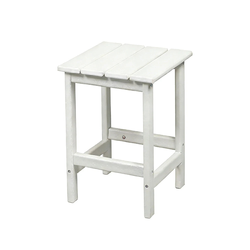 SOLARA Chair - Folding Outdoor Lounge Chair, Weather-Resistant HDPE Material, Classic Patio Garden Seating - White