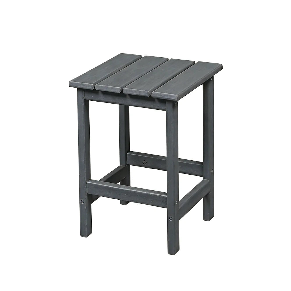 SOLARA Chair - Folding Outdoor Lounge Chair, Weather-Resistant HDPE Material, Classic Patio Garden Seating - Grey