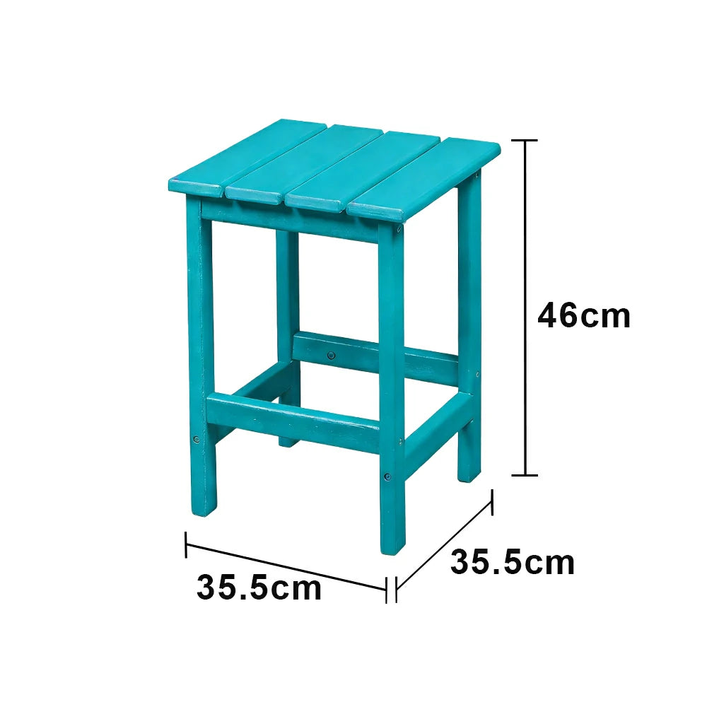 SOLARA Chair - Folding Outdoor Lounge Chair, Weather-Resistant HDPE Material, Classic Patio Garden Seating - Lighte Blue