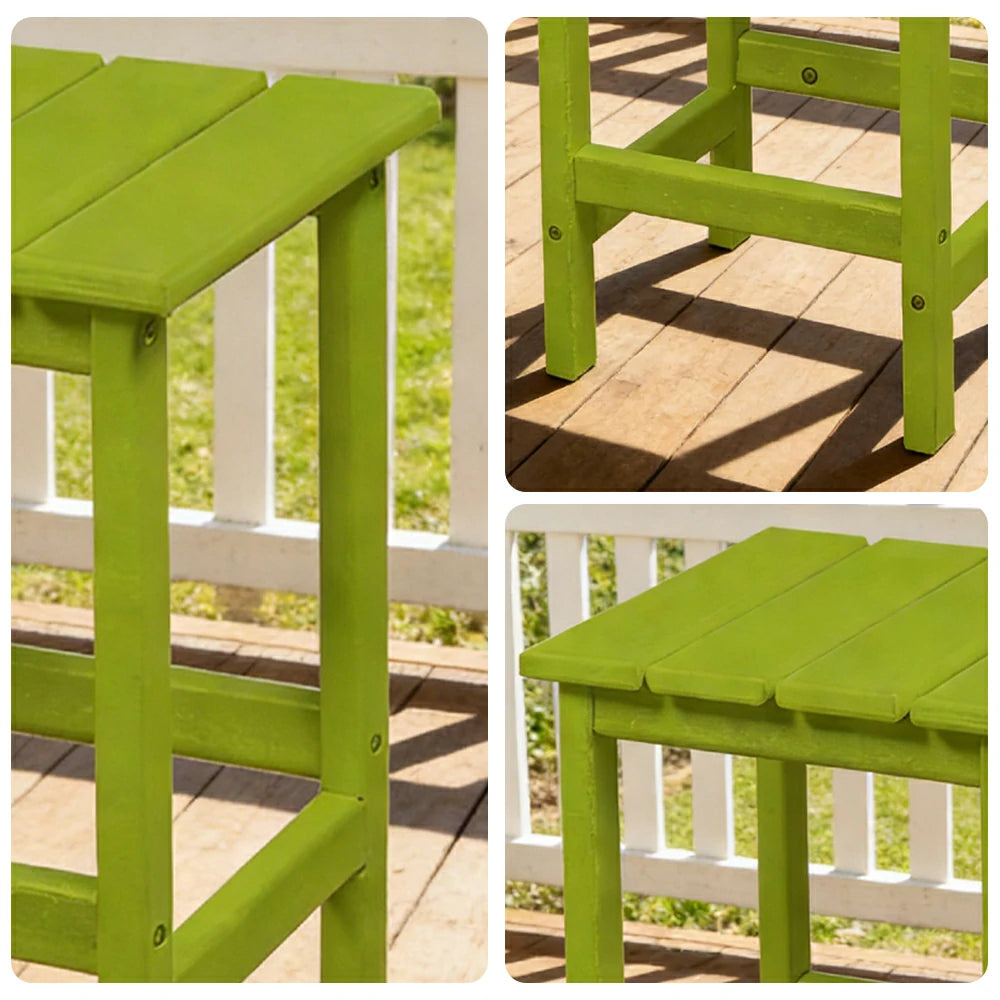 SOLARA Chair - Folding Outdoor Lounge Chair, Weather-Resistant HDPE Material, Classic Patio Garden Seating - Green