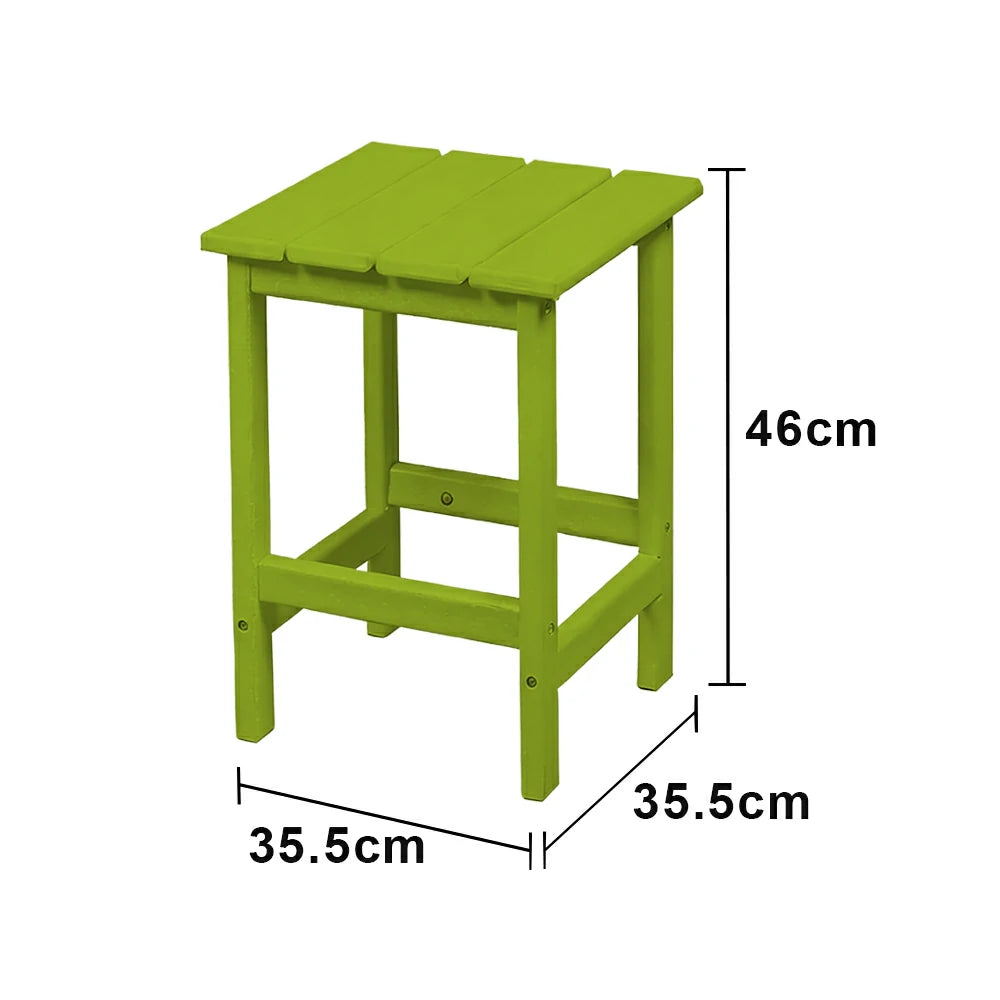SOLARA Chair - Folding Outdoor Lounge Chair, Weather-Resistant HDPE Material, Classic Patio Garden Seating - Green