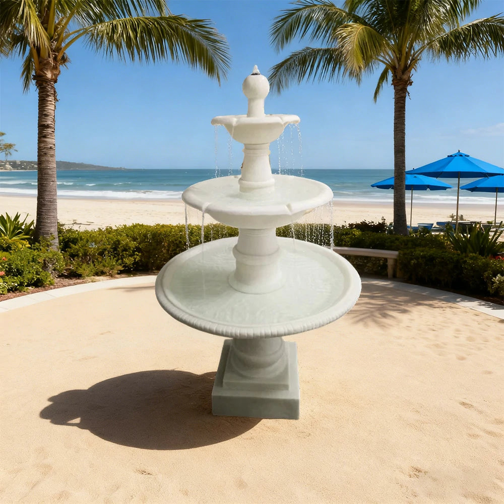 SOLARA Solar-Powered Water Fountain - Eco-Friendly Resin Fiberglass, Crack-Resistant, Long-Lasting Outdoor Decor