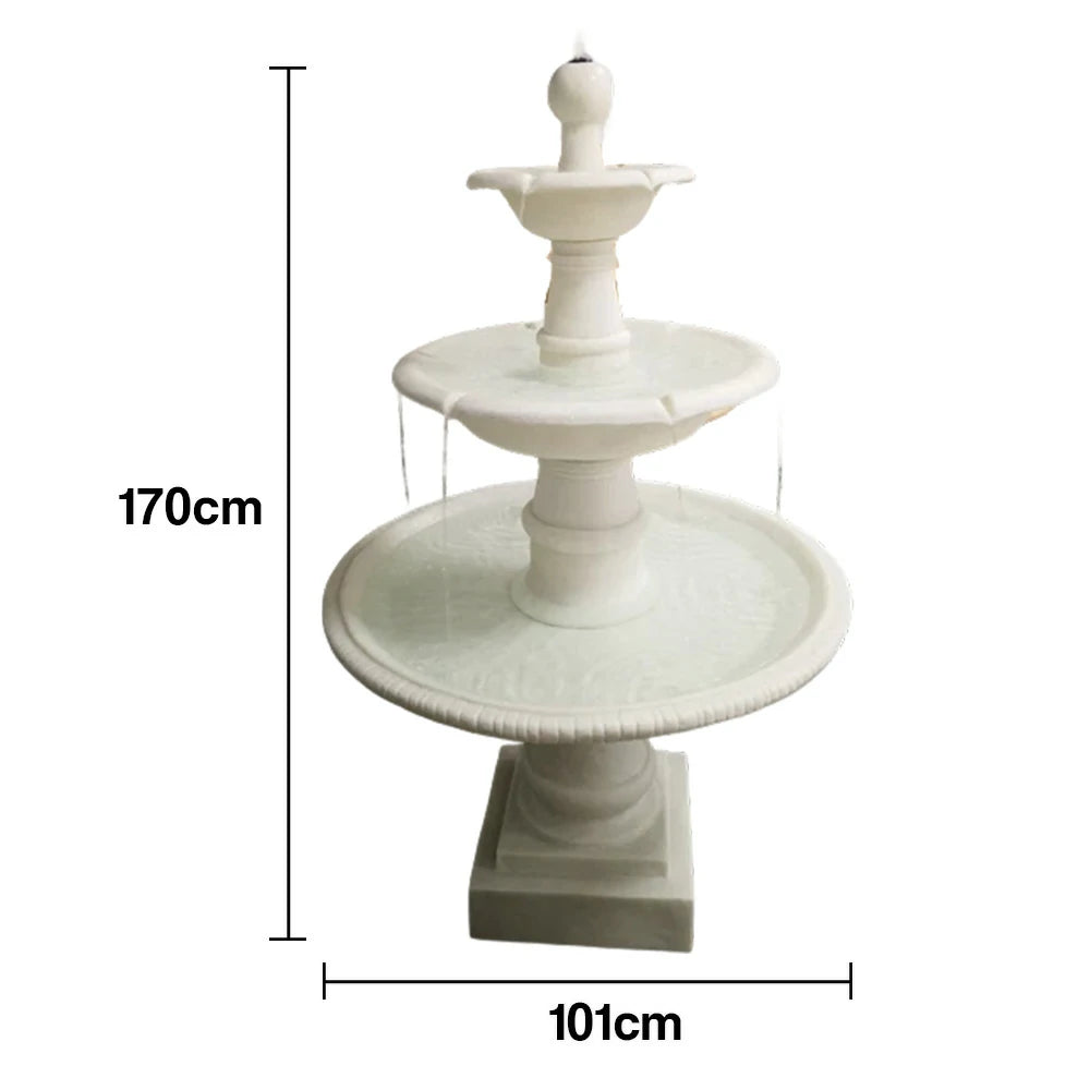 SOLARA Solar-Powered Water Fountain - Eco-Friendly Resin Fiberglass, Crack-Resistant, Long-Lasting Outdoor Decor