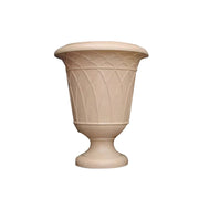 SOLARA Tall Outdoor Planter Resin Fiberglass Sandstone UV-Resistant Waterproof Durable for All Weather Stylish and Practical Design