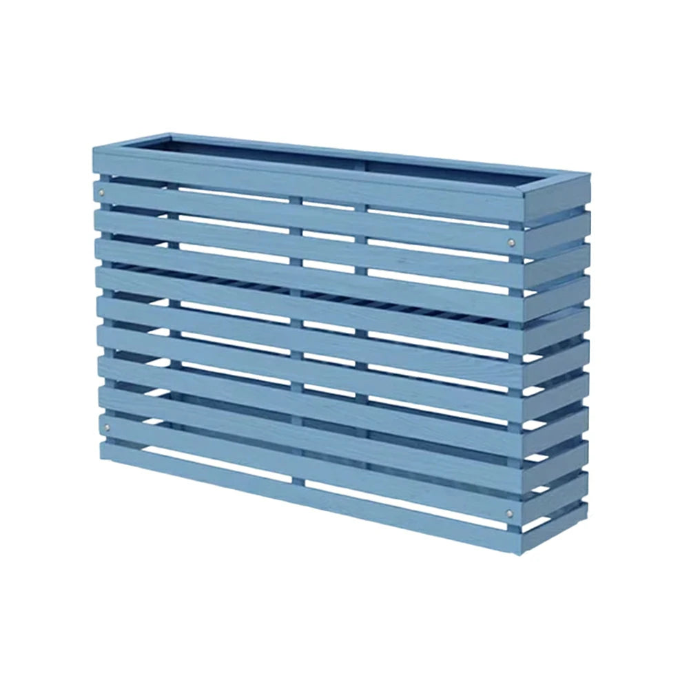 SOLARA 100/120cm Outdoor Planter - Weather-Resistant Anti-Rot Treated Timber - 5-Layer Protection Modern Minimalist Design - Blue