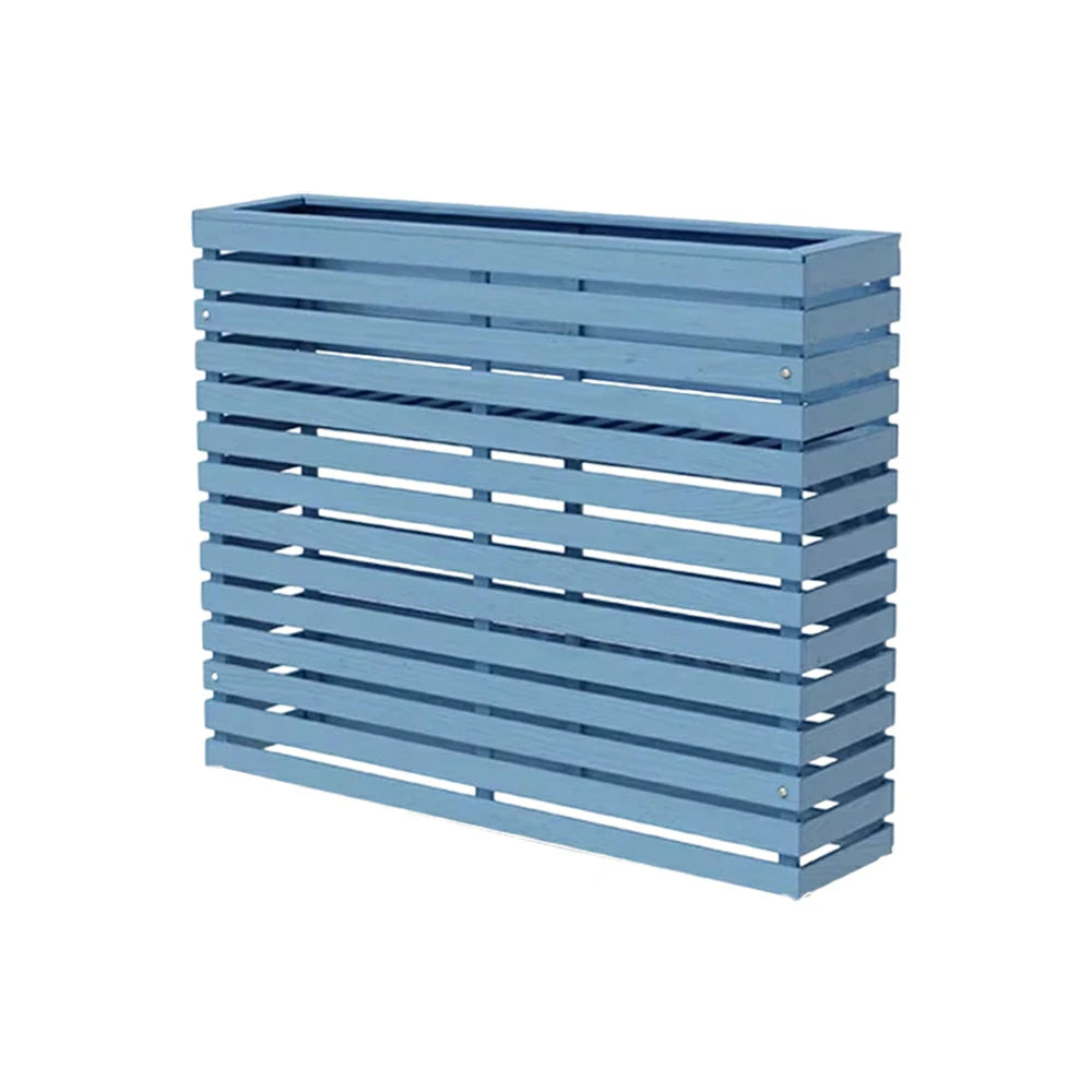 SOLARA 100/120cm Outdoor Planter - Weather-Resistant Anti-Rot Treated Timber - 5-Layer Protection Modern Minimalist Design - Blue
