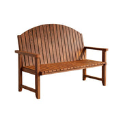 SOLARA 120/150cm Outdoor Garden Bench - Weather-Resistant Waterproof Fir Timber - Ergonomic Curved Back Heavy-Duty Design - Brown