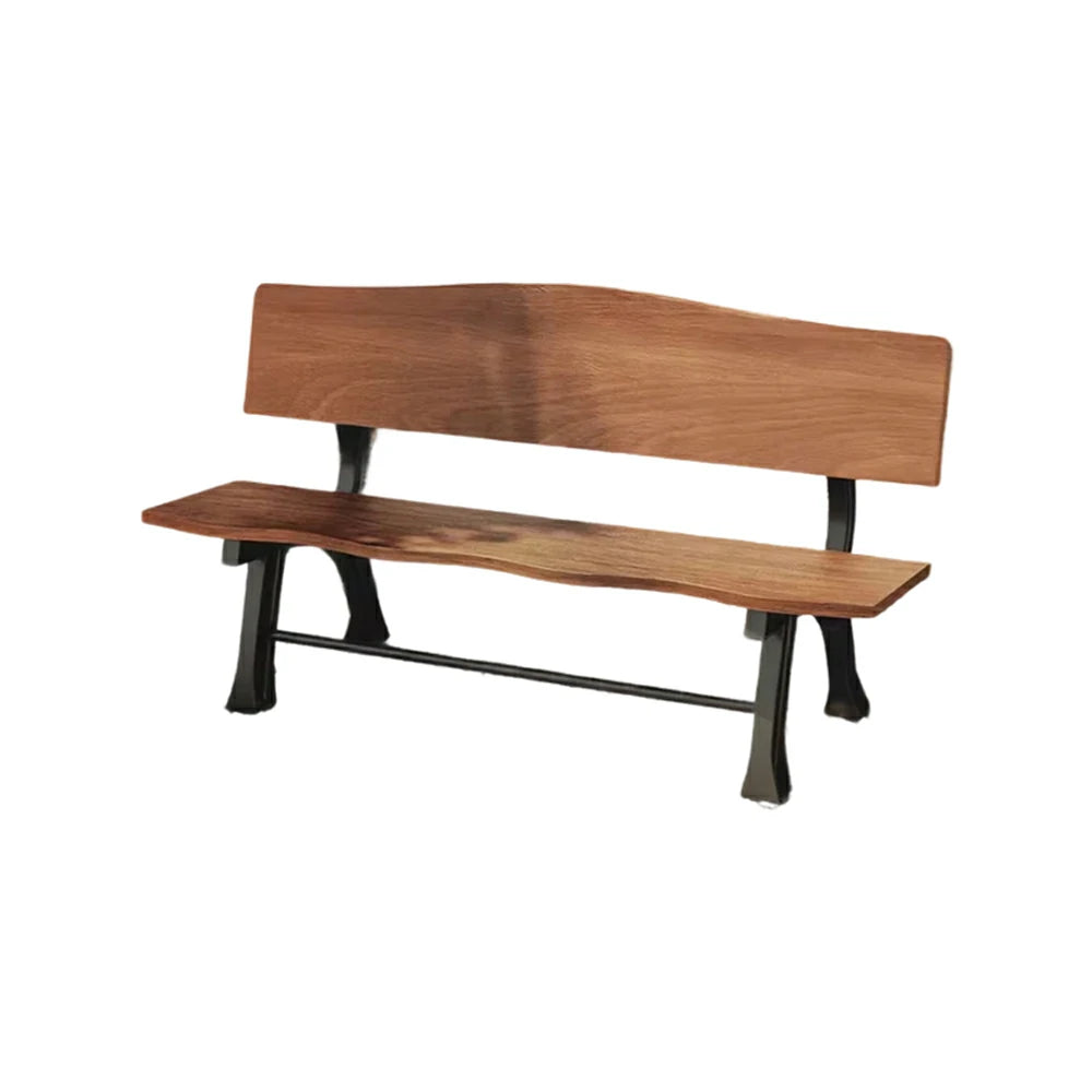 SOLARA 150/180cm Outdoor Garden Bench with Backrest - Heavy-Duty Cast Iron Frame, Galvanised Support Structure, Adjustable Anti-Slip Legs - Carbonized