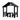 SOLARA Outdoor Pavilion - Heavy-Duty Solid Wood Frame with Double Chairs & Center Table, Durable Sunshade Canopy Garden Gazebo - Black