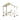 SOLARA Outdoor Pavilion - Heavy-Duty Solid Wood Frame with Double Chairs & Center Table, Durable Sunshade Canopy Garden Gazebo - White