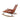 SOLARA Sleigh Rocking Chair - Smooth Rocking Motion, Handwoven Rattan with Aluminium Frame, Stable Design - Orange