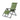 SOLARA Foldable Outdoor Lounge Chair – Solid Wood & PE Rattan, Adjustable Reclining Design, Space-Saving Storage, 150kg Max Load - Green