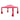 SOLARA Outdoor Canopy - 2.5x2.5m Reinforced Steel Frame with Mesh Curtains - Red