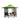 SOLARA Luxury Pavilion Set - Heavy-Duty Steel Frame with Hollow Ventilated Design, Durable Table & Chairs, All-Weather Canopy - Green