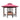 SOLARA Luxury Pavilion Set - Heavy-Duty Steel Frame with Hollow Ventilated Design, Durable Table & Chairs, All-Weather Canopy - Red