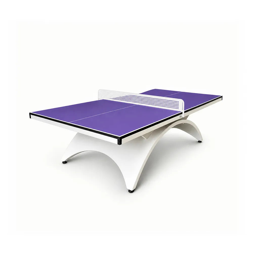 SUNNET Outdoor Table Tennis Table - 25mm SMC Professional Ping Pong Table 274cm Full Size for Backyard Club Training - Blue & White