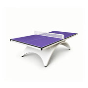 SUNNET Outdoor Table Tennis Table - 25mm SMC Professional Ping Pong Table 274cm Full Size for Backyard Club Training - Blue & White