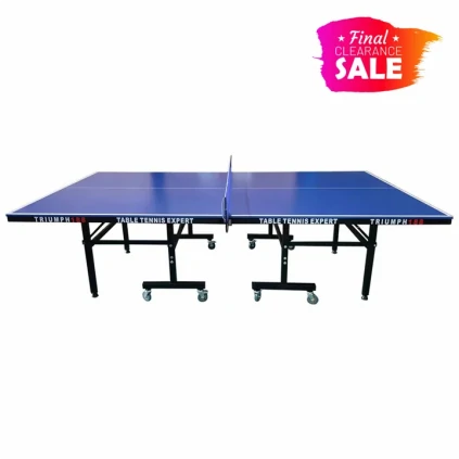 SUNNET Triumph 188 15mm Outdoor Waterproof Blue Foldable Solo Play Table Tennis Pingpong Table-Bats Balls Net