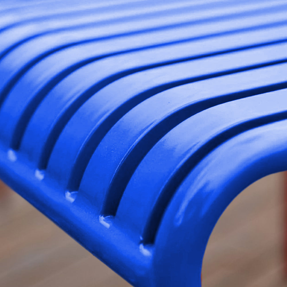 SOLARA Outdoor Wrought Iron 70/120/140/180cm Dining Table - Blue