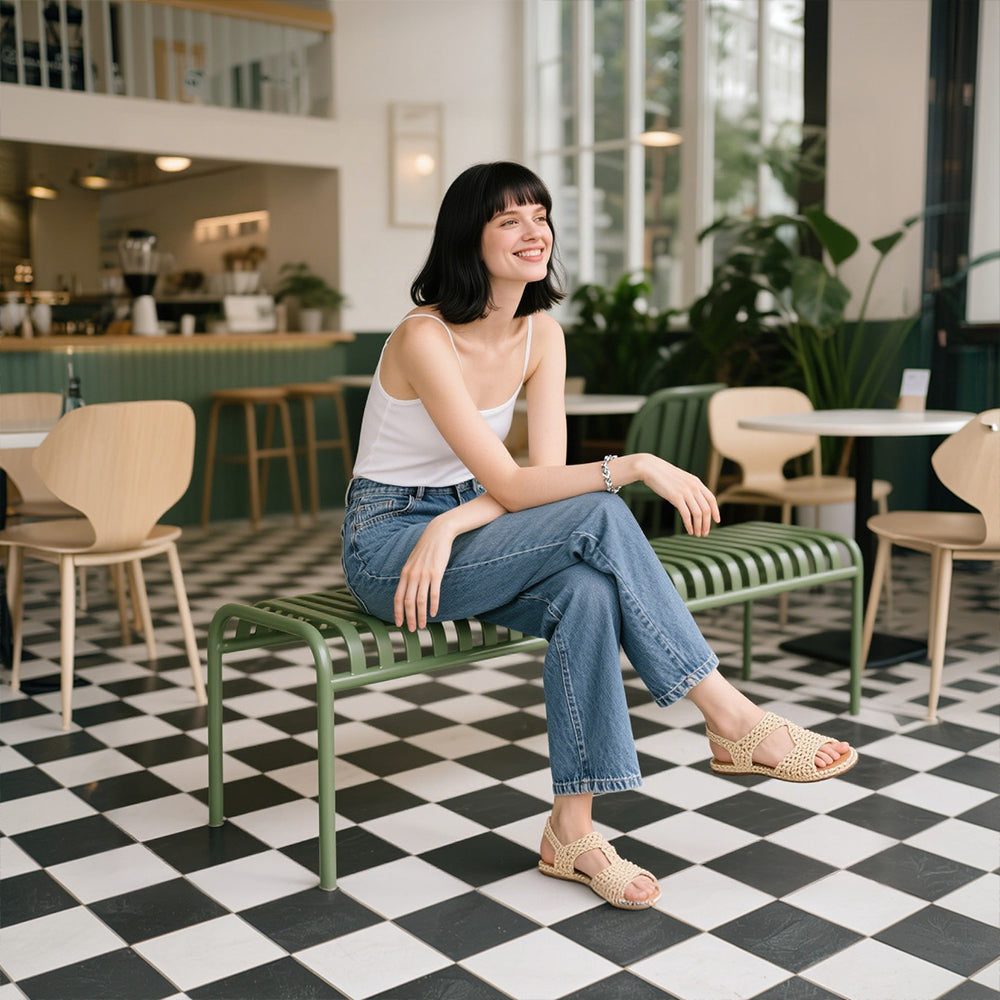 SOLARA Outdoor Iron Table/Bench/Chair/Sofa/Bar Stool - Green