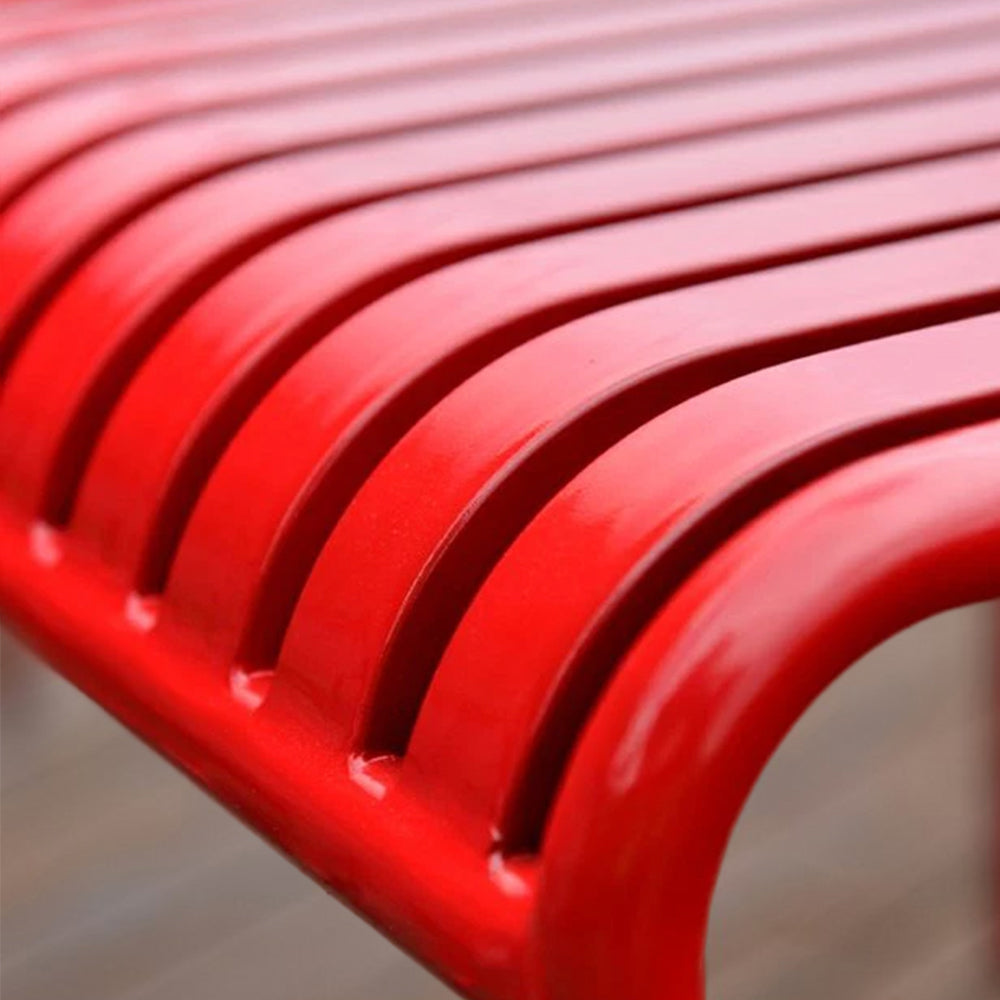 SOLARA Outdoor Wrought Iron 70/120/140/180cm Dining Table - Red