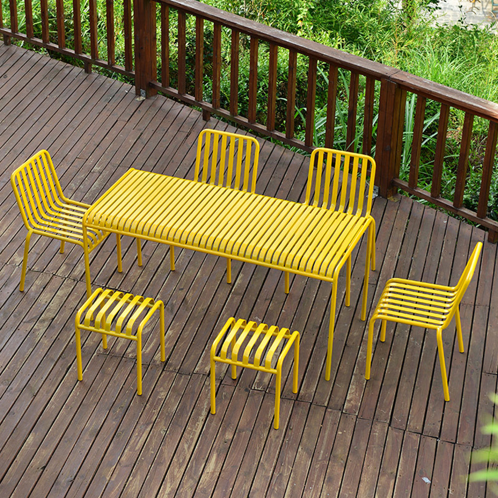 SOLARA Outdoor Iron Table/Bench/Chair/Sofa/Bar Stool - Yellow