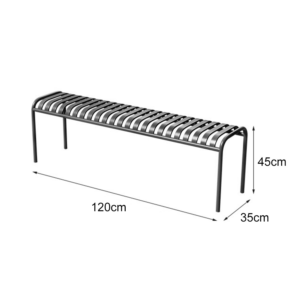 SOLARA Outdoor Iron Table/Bench/Chair/Sofa/Bar Stool - Black