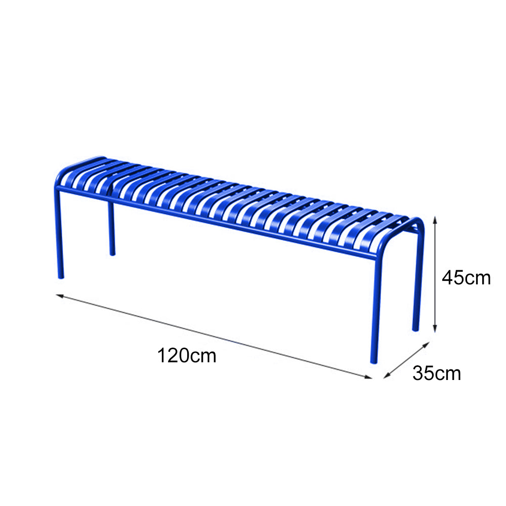 SOLARA Outdoor Iron Table/Bench/Chair/Sofa/Bar Stool - Blue