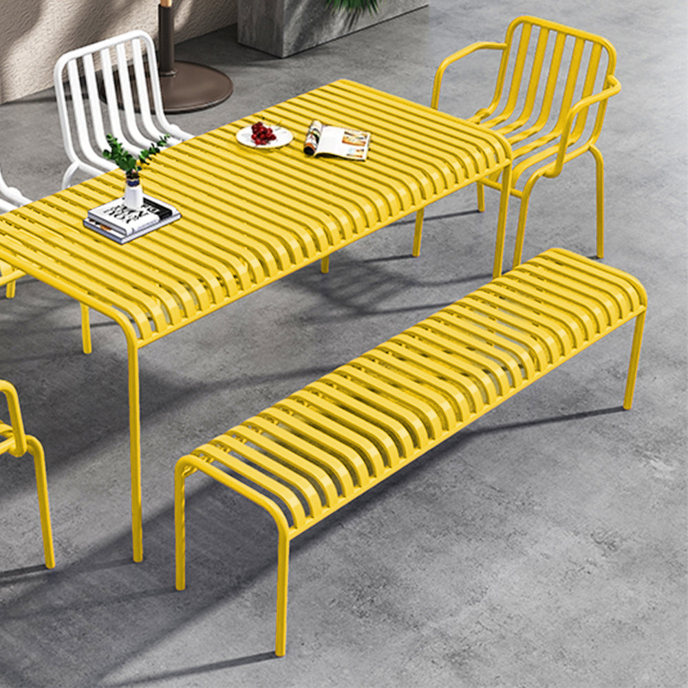 SOLARA Outdoor Iron Table/Bench/Chair/Sofa/Bar Stool - Yellow