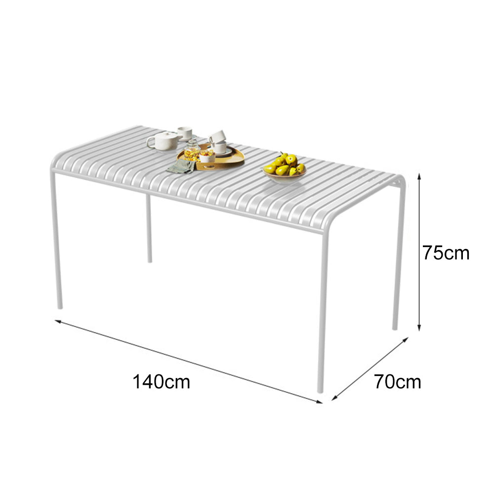 SOLARA Outdoor Iron Table/Bench/Chair/Sofa/Bar Stool - White