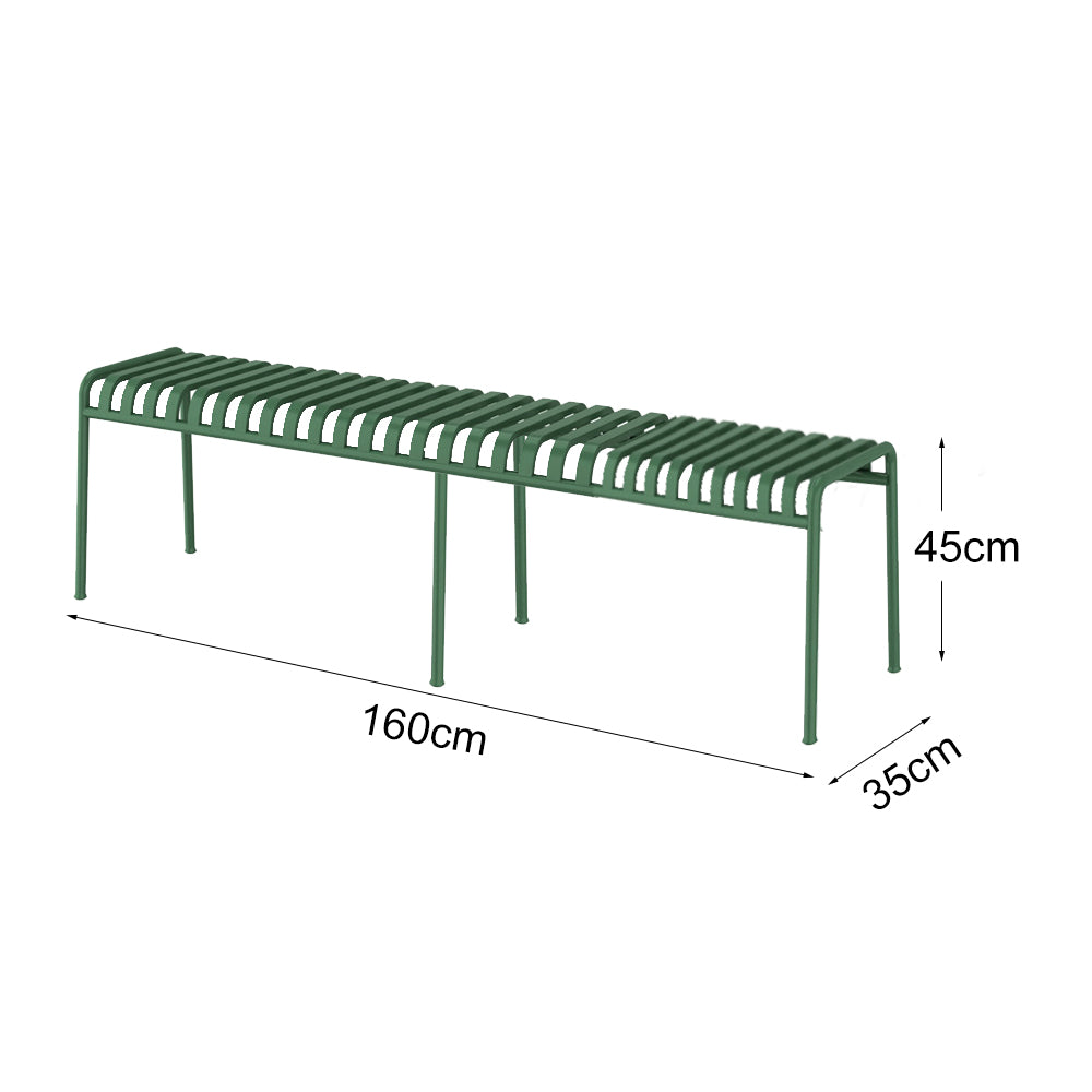 SOLARA Outdoor Iron Table/Bench/Chair/Sofa/Bar Stool - Green