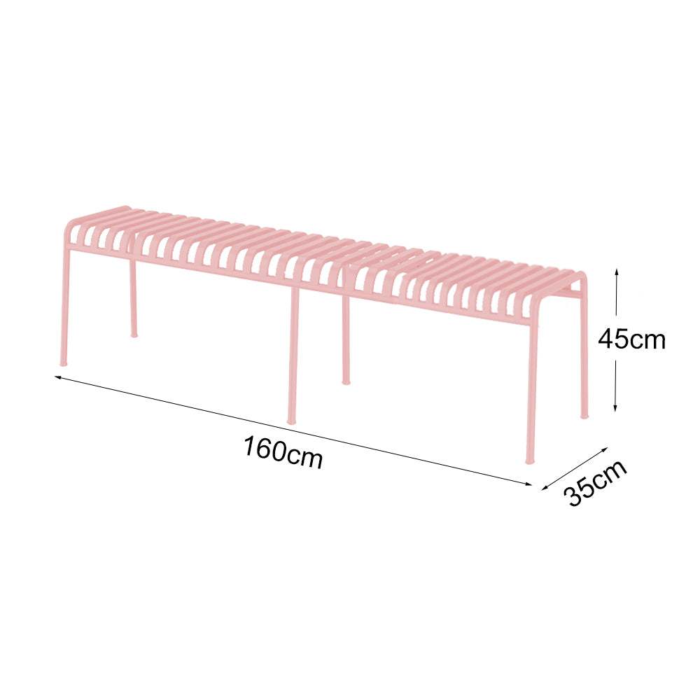 SOLARA Outdoor Iron Table/Bench/Chair/Sofa/Bar Stool - Pink