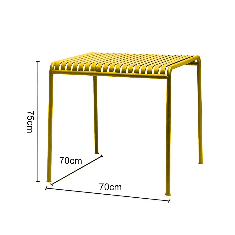 SOLARA Outdoor Iron Table/Bench/Chair/Sofa/Bar Stool - Yellow