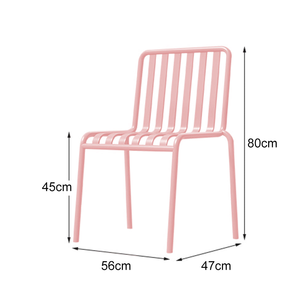 SOLARA Outdoor Iron Table/Bench/Chair/Sofa/Bar Stool - Pink