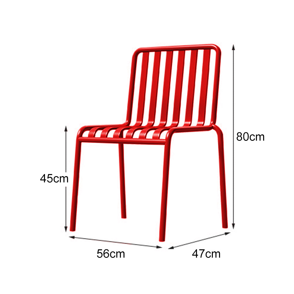 SOLARA Outdoor Iron Table/Bench/Chair/Sofa/Bar Stool - Red