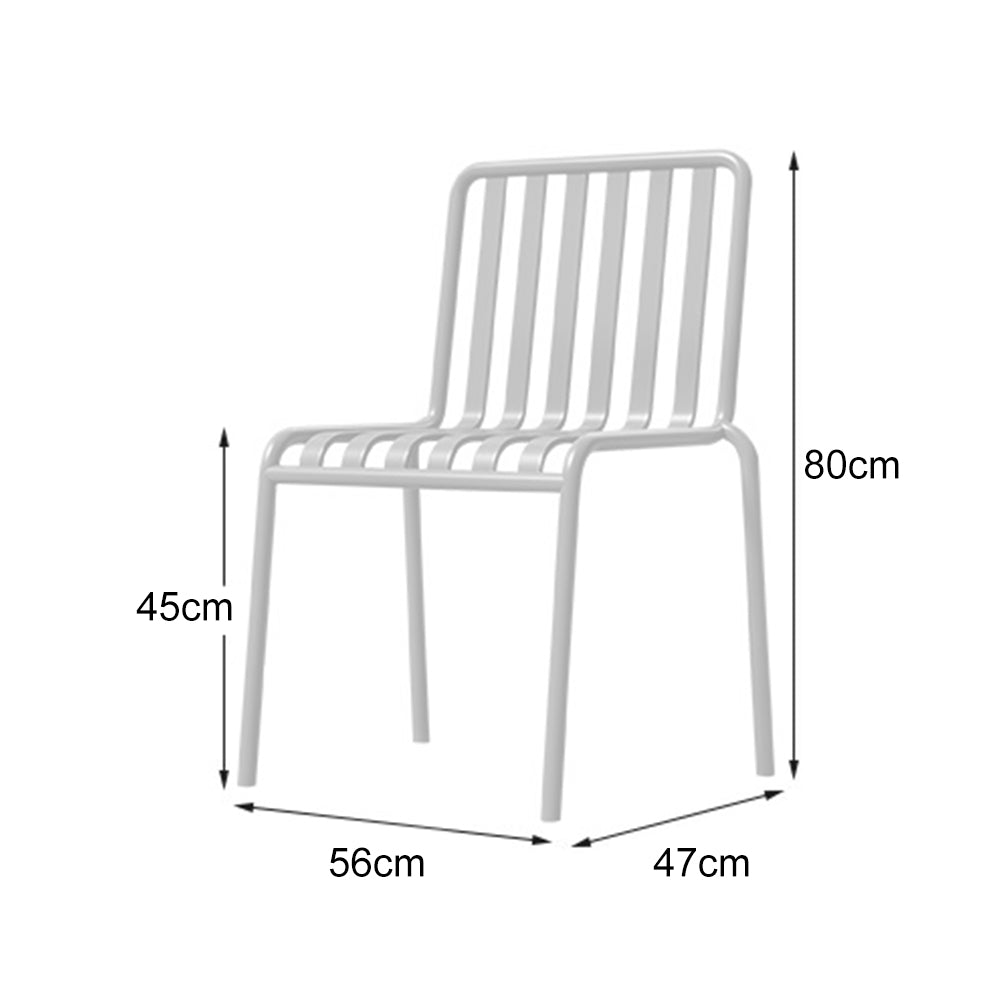 SOLARA Outdoor Iron Table/Bench/Chair/Sofa/Bar Stool - White