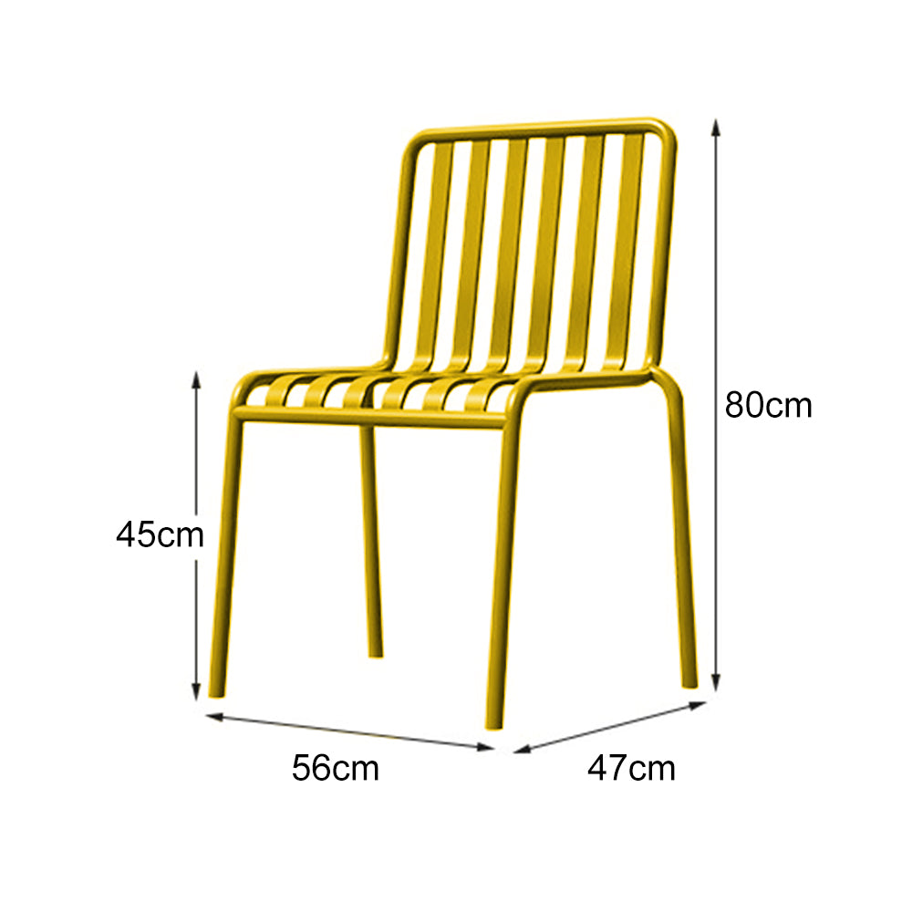 SOLARA Outdoor Iron Table/Bench/Chair/Sofa/Bar Stool - Yellow