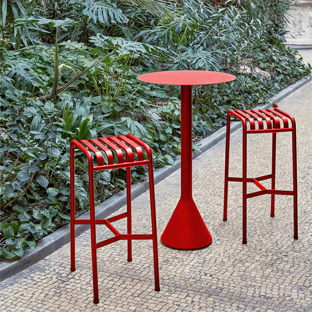 SOLARA Outdoor Iron Table/Bench/Chair/Sofa/Bar Stool - Red